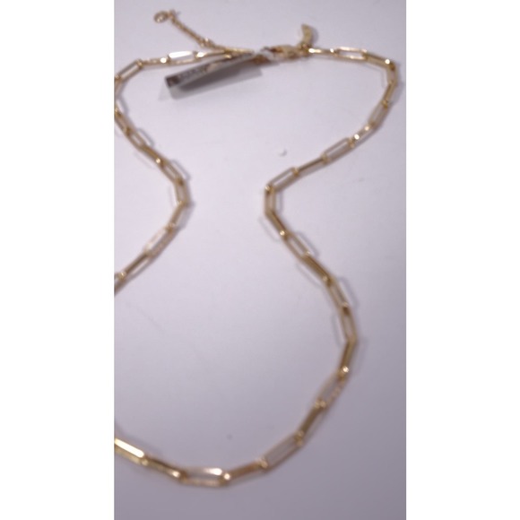Banana Republic Women's Gold PAPERCLIP CHAIN NECKLACE NWT 38 - Picture 8 of 13